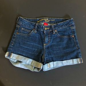 Dark blue Arizona jean shorts Size 0